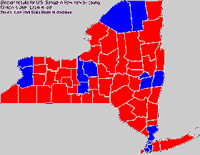 2000 New York Senate Race by County